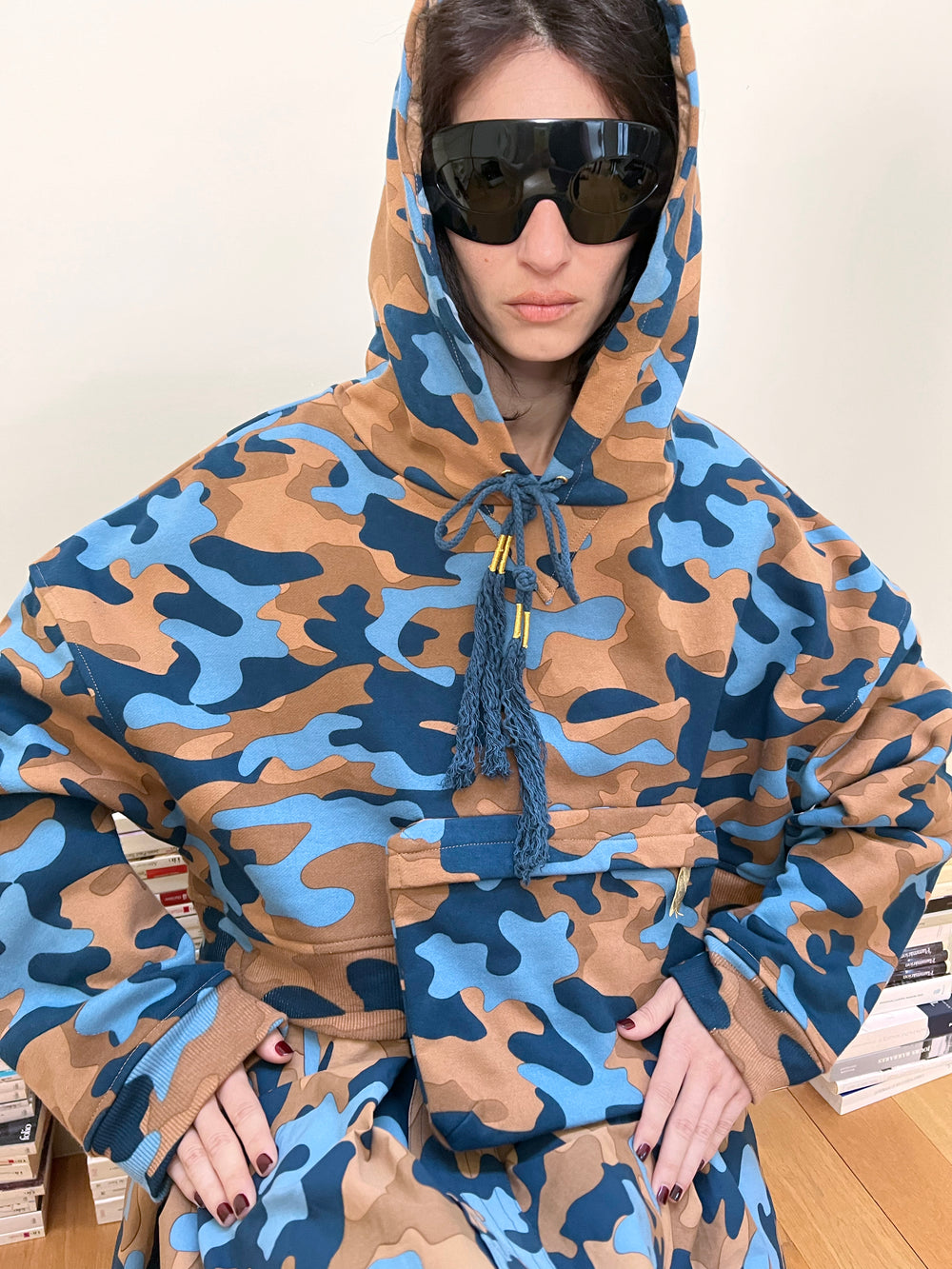 Cropped Maxi Hood Sweat