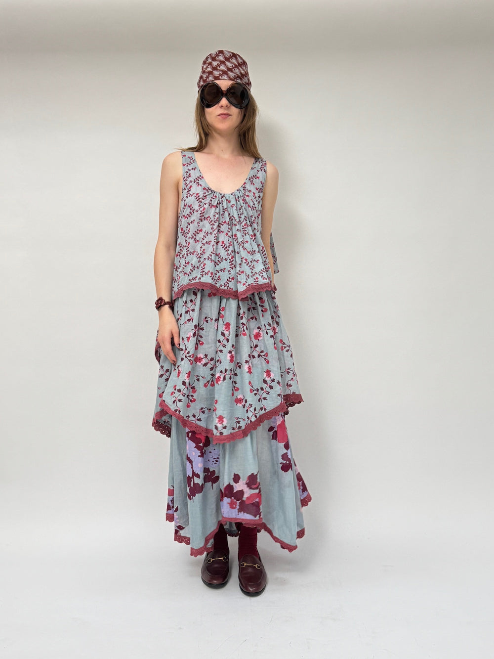 Volant Slip Dress