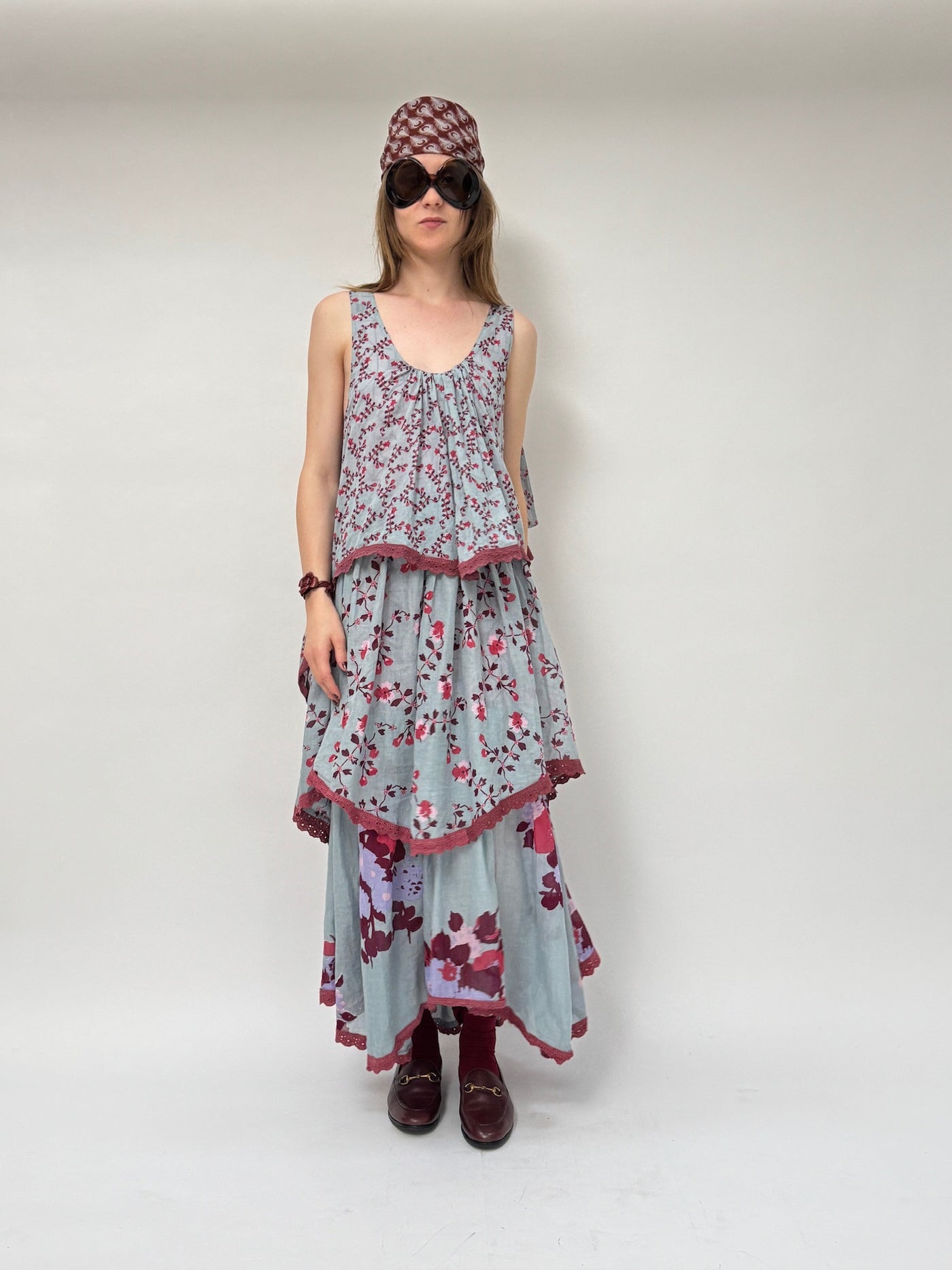 Volant Slip Dress