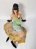Maxi robe hippie sans manches