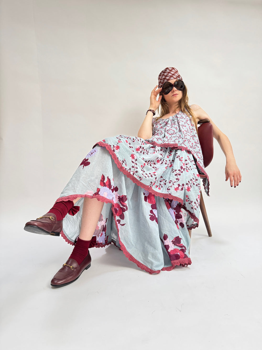 Volant Slip Dress