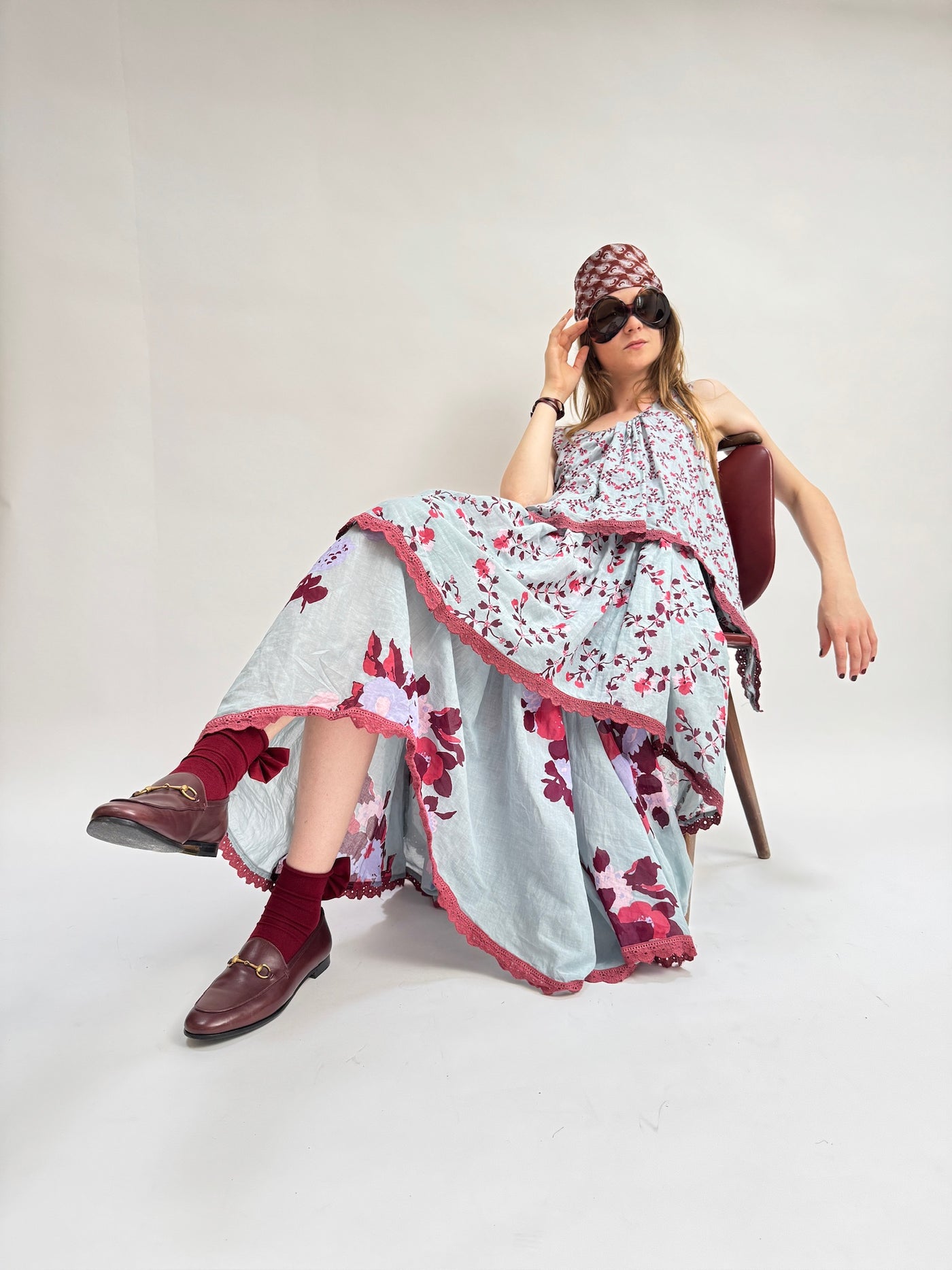 Volant Slip Dress