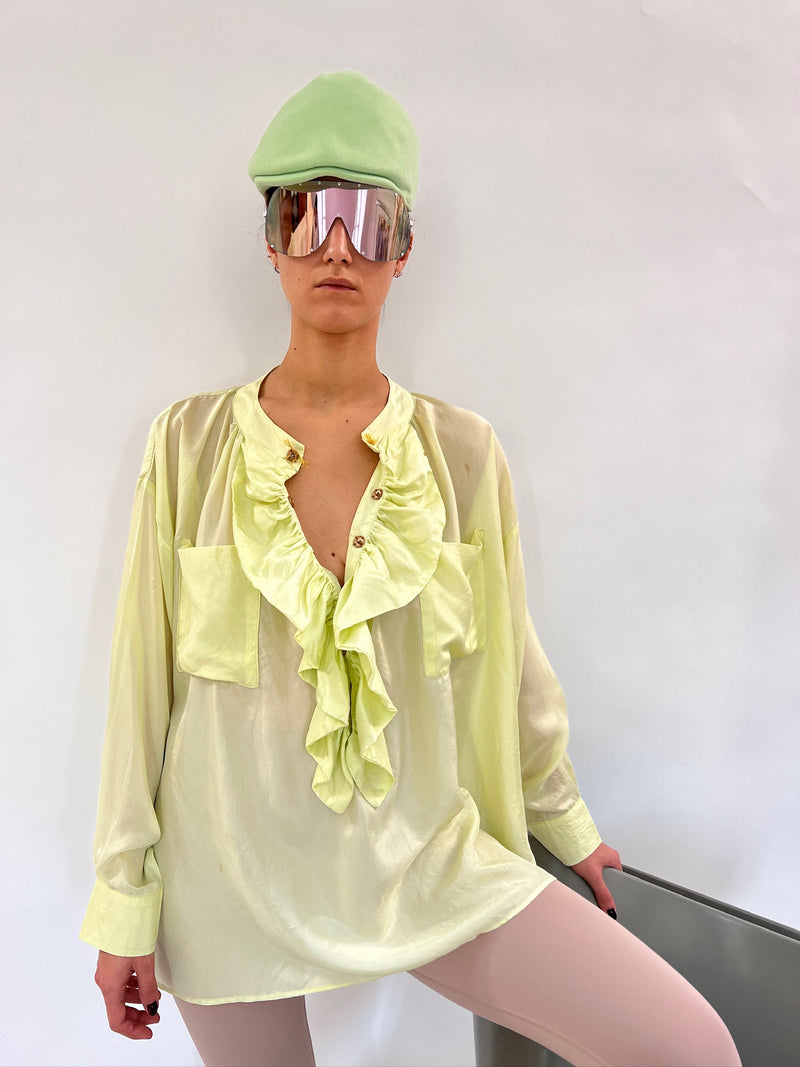 Chemise à volants