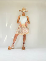 Double mini volant skirt