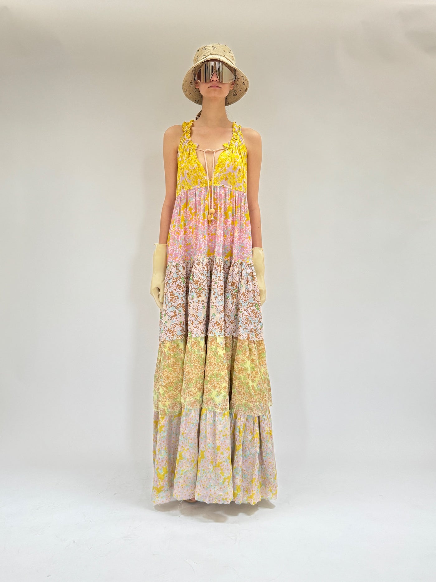 Double Maxi Robe Hippy Sans Manches