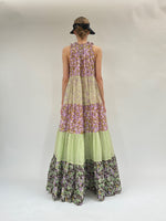 Maxi robe hippie sans manches