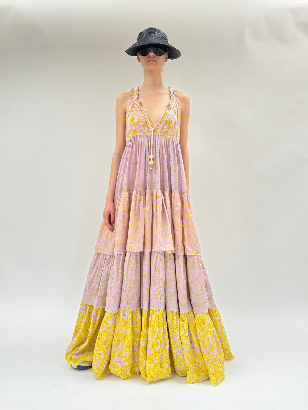 Double Maxi Robe Hippy Sans Manches