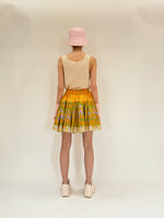 Double mini volant skirt