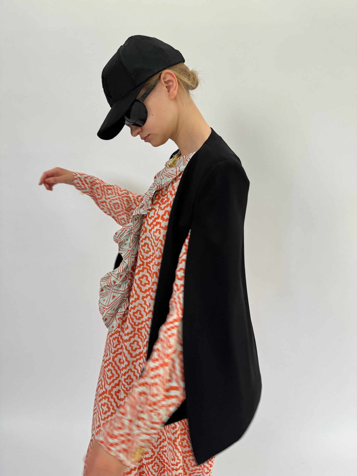 Robe longue à volants