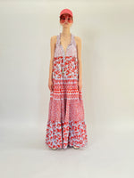 Maxi robe hippie sans manches