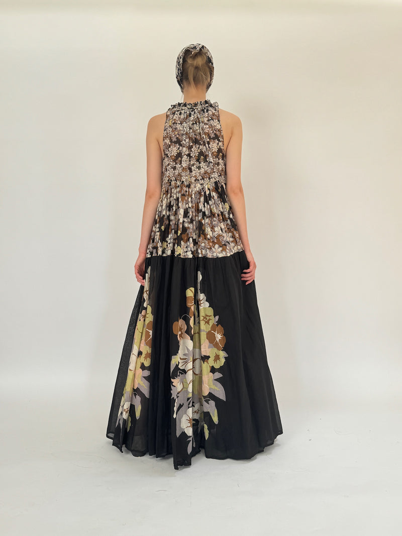 Maxi robe hippie sans manches
