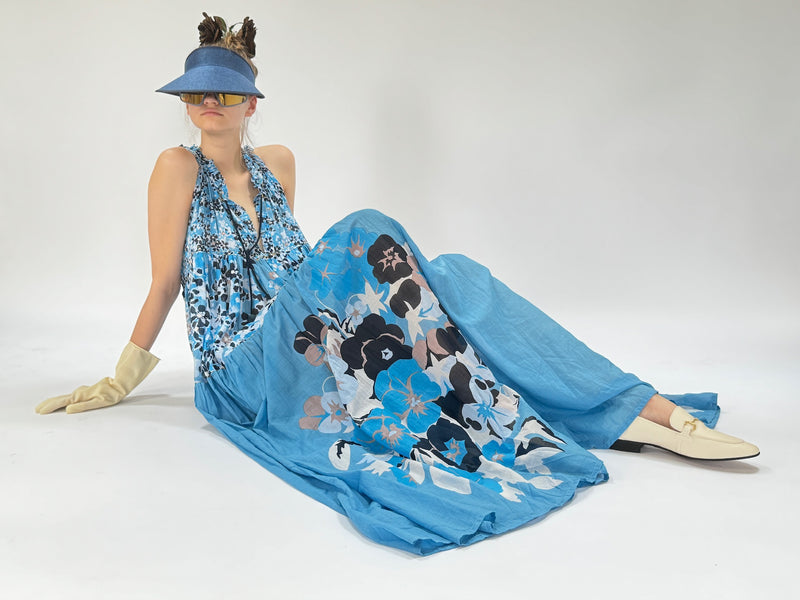 Maxi robe hippie sans manches