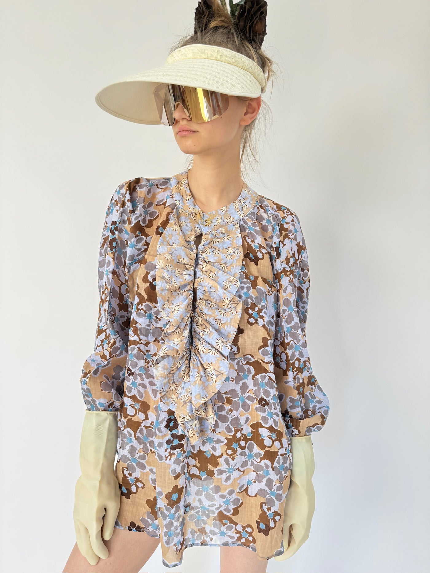 Chemise à volants