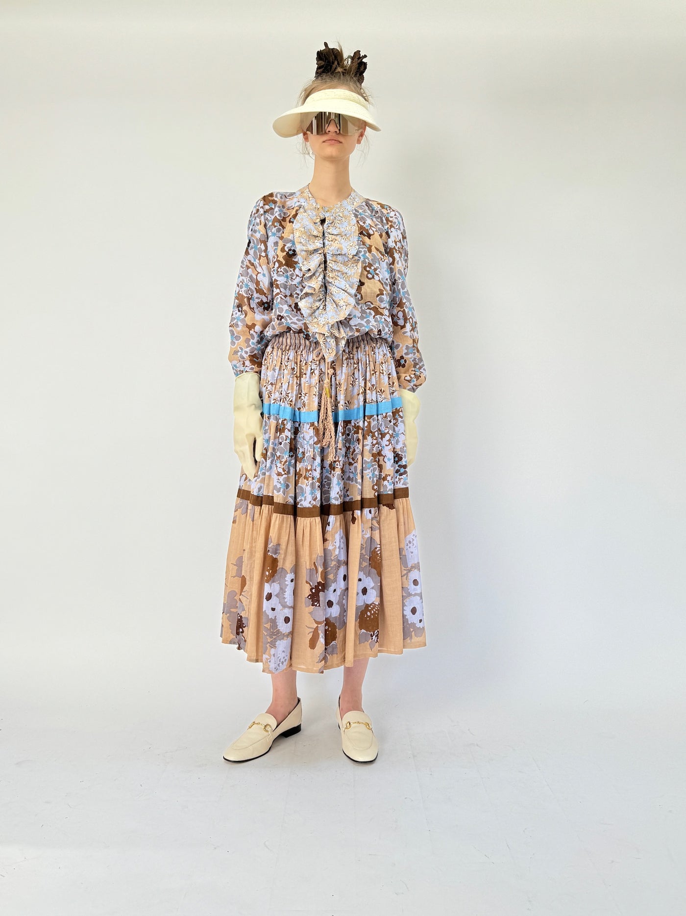 Chemise à volants