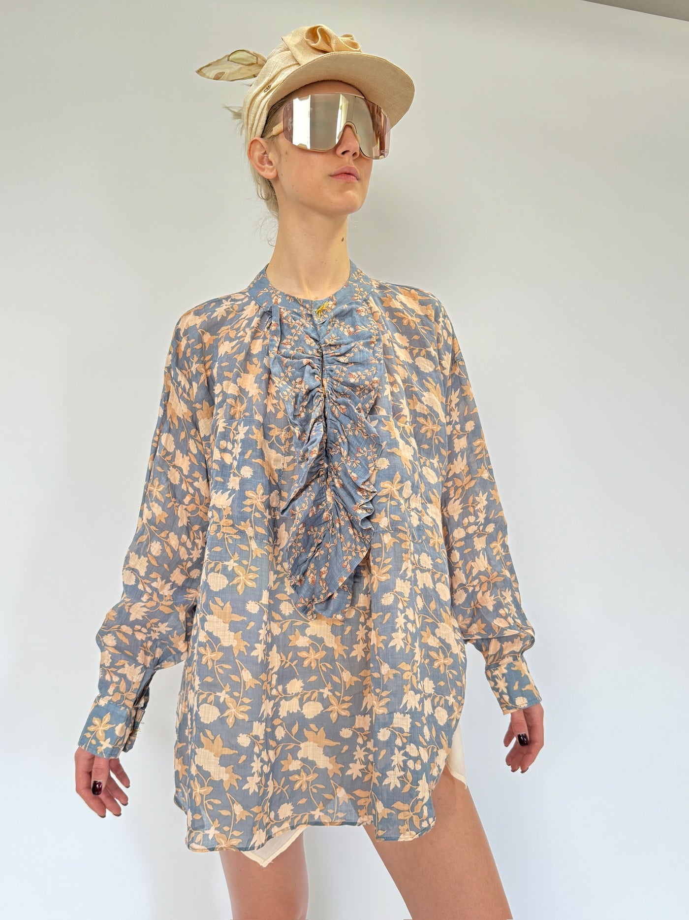 Chemise à volants