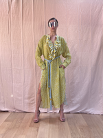 Robe longue à volants