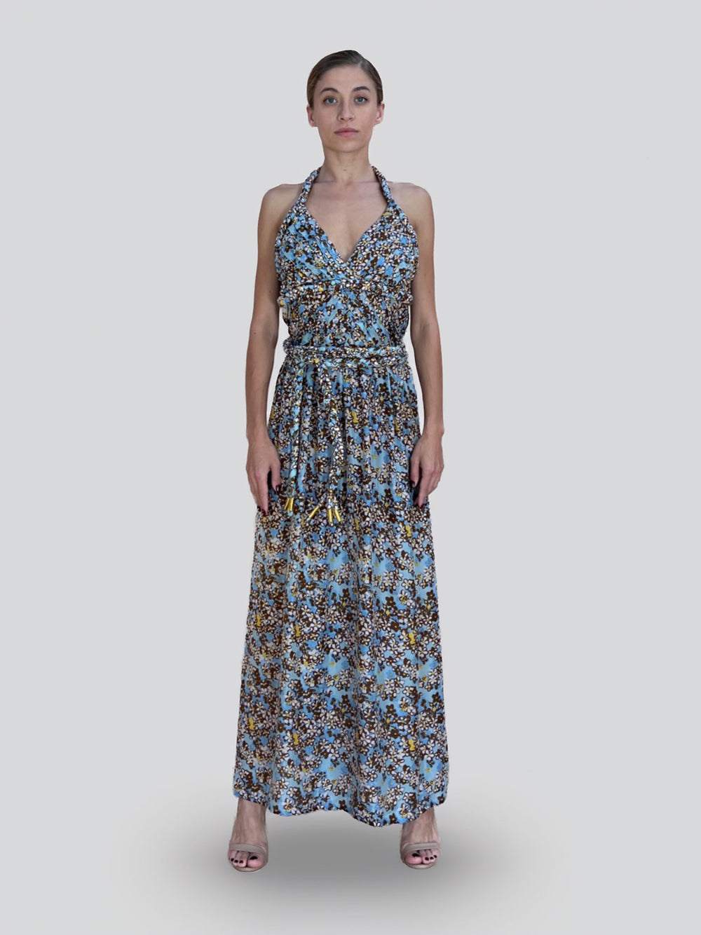 Robe dos nu tressée