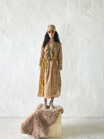 Robe longue à volants