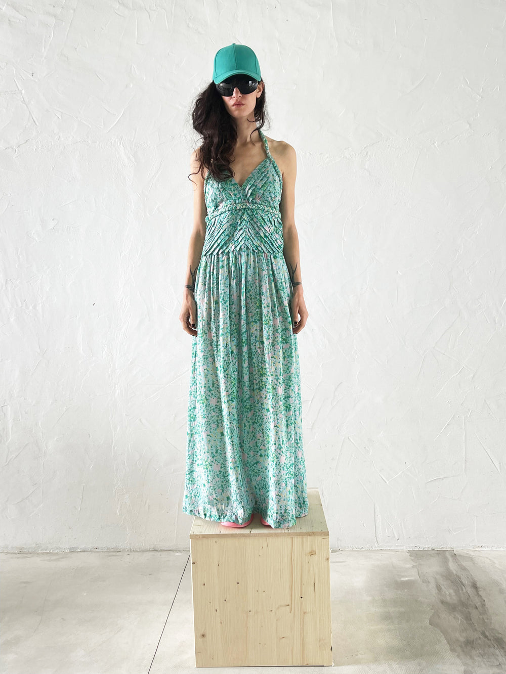 Braid Halterneck Dress