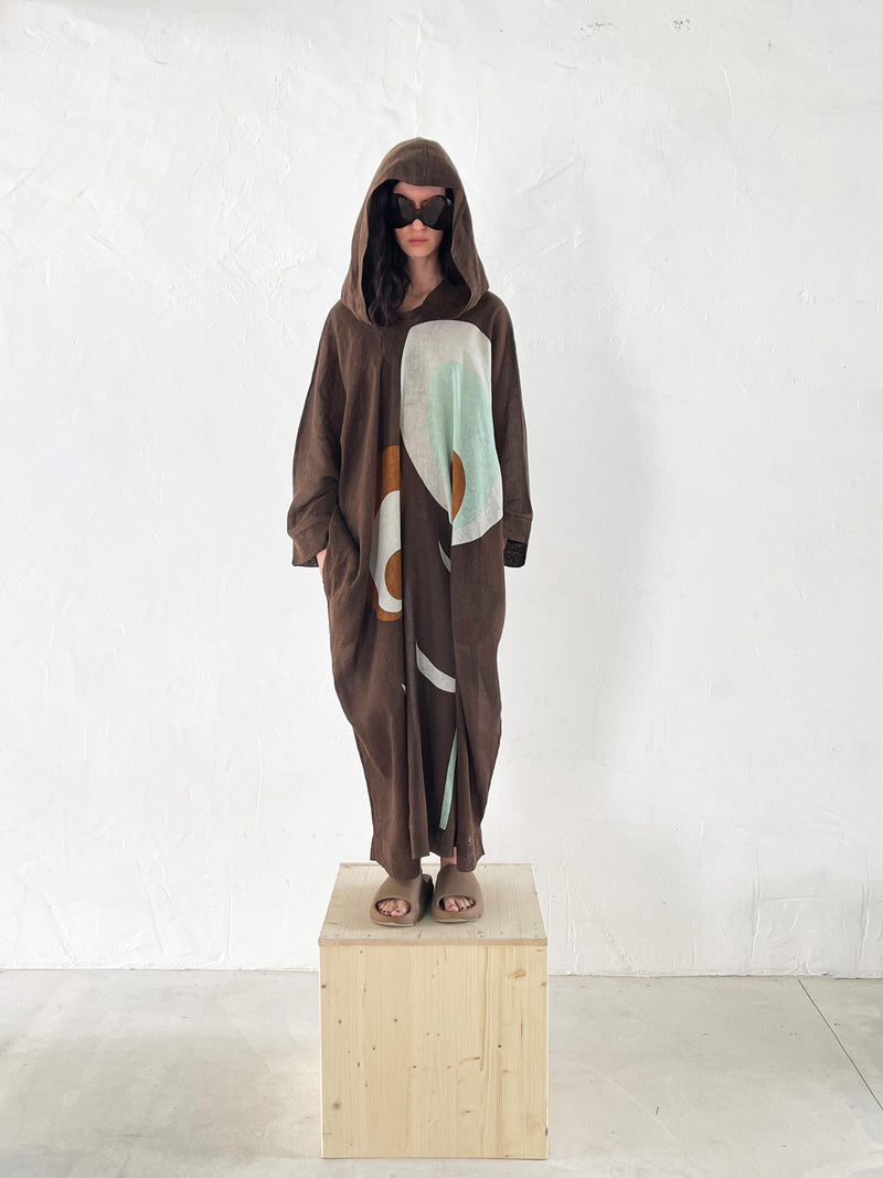 Djelaba longue à capuche