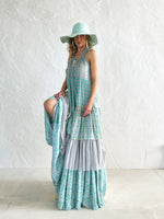 Double Maxi robe hippie sans manches