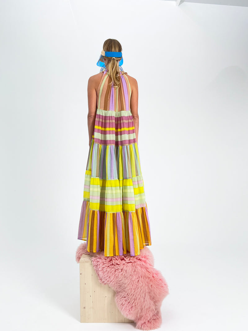 Maxi robe hippie sans manches