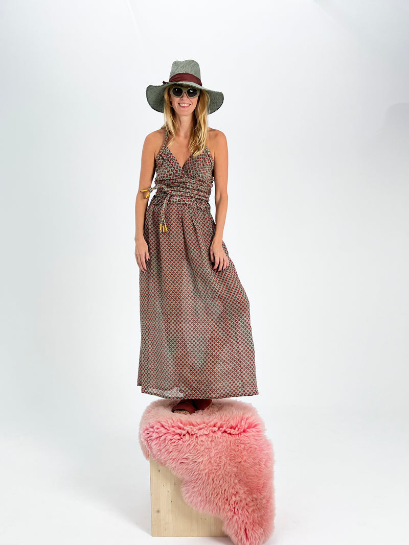 Robe dos nu tressée