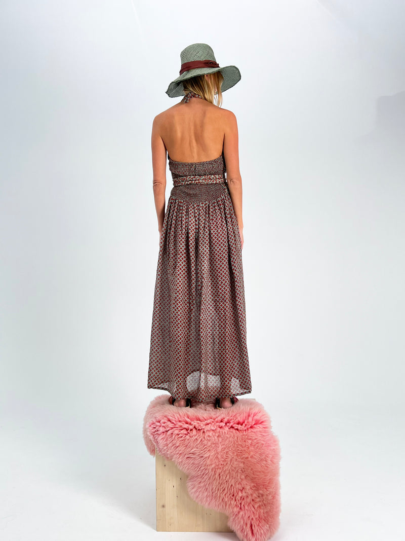 Robe dos nu tressée