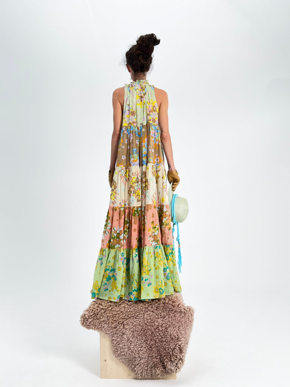 Maxi robe hippie sans manches
