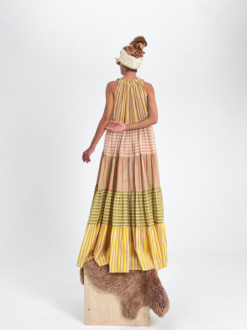 Maxi robe hippie sans manches