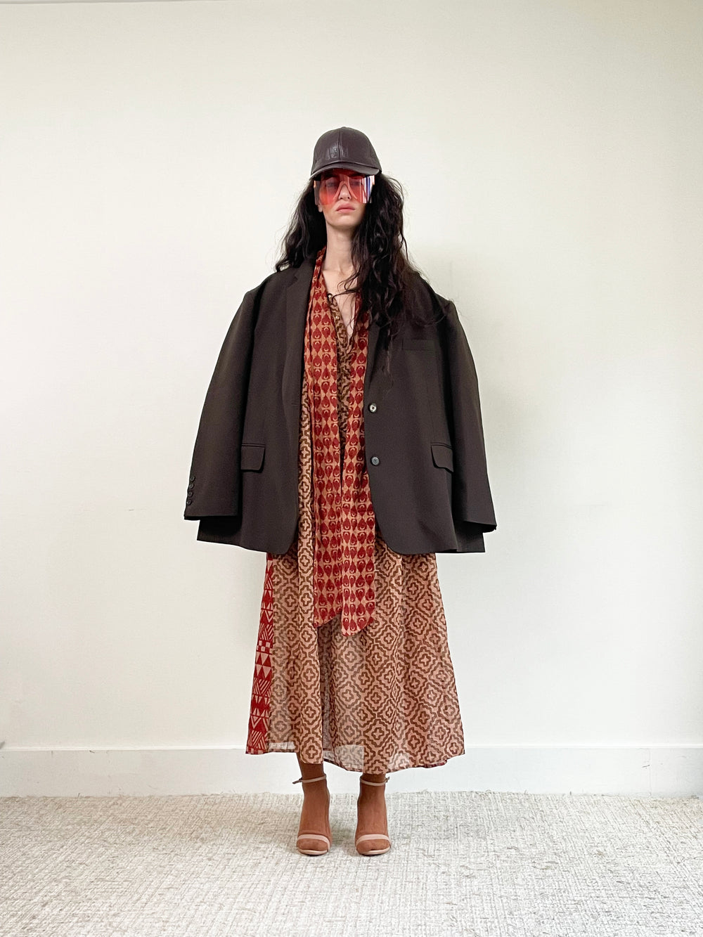 Robe longue avec noeud