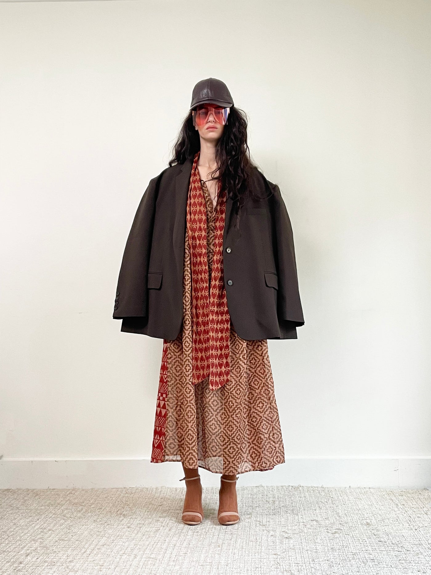 Robe longue avec noeud