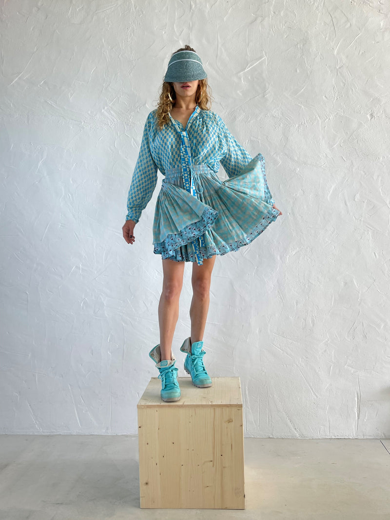 Double Mini Volant Skirt