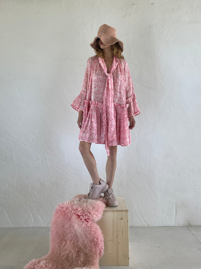 Angelica Mini Dress in Cotton Voile