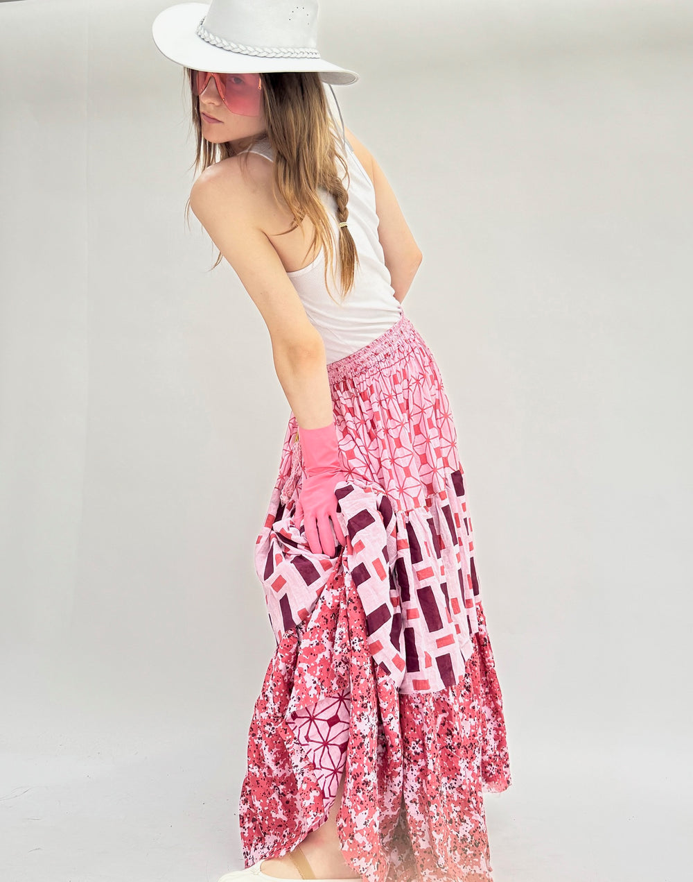 Double Maxi Skirt