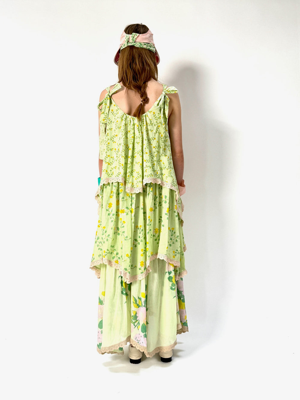 Volant Slip Dress