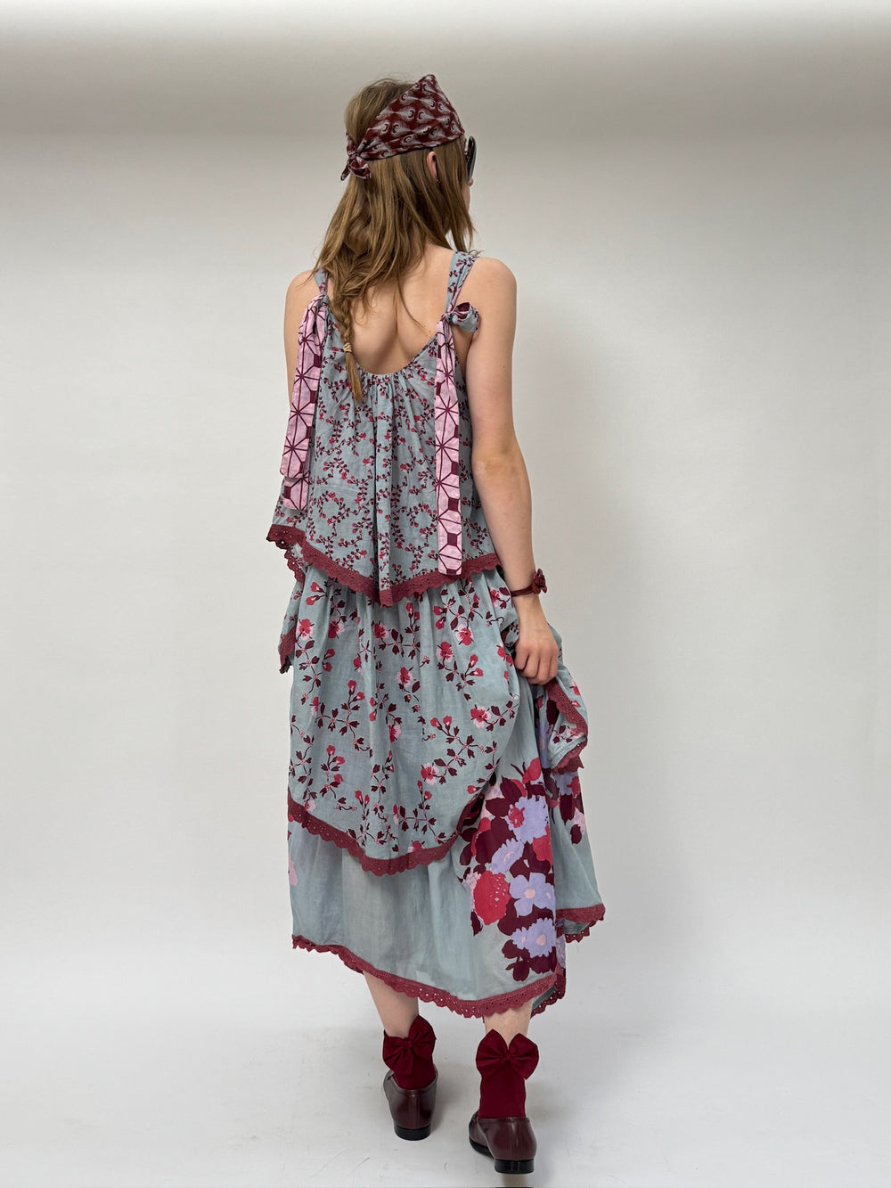 Volant Slip Dress