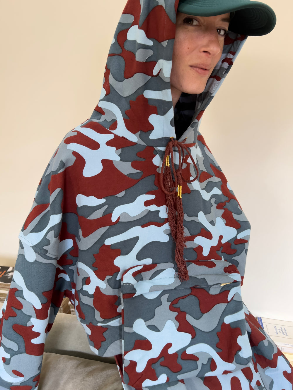 Cropped Maxi Hood Sweat