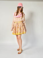 Double mini volant skirt - cotton voile