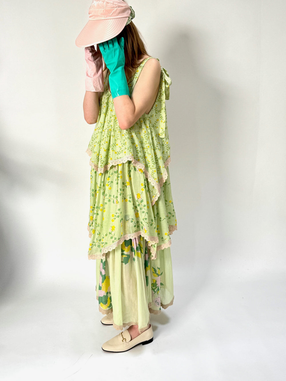 Volant Slip Dress