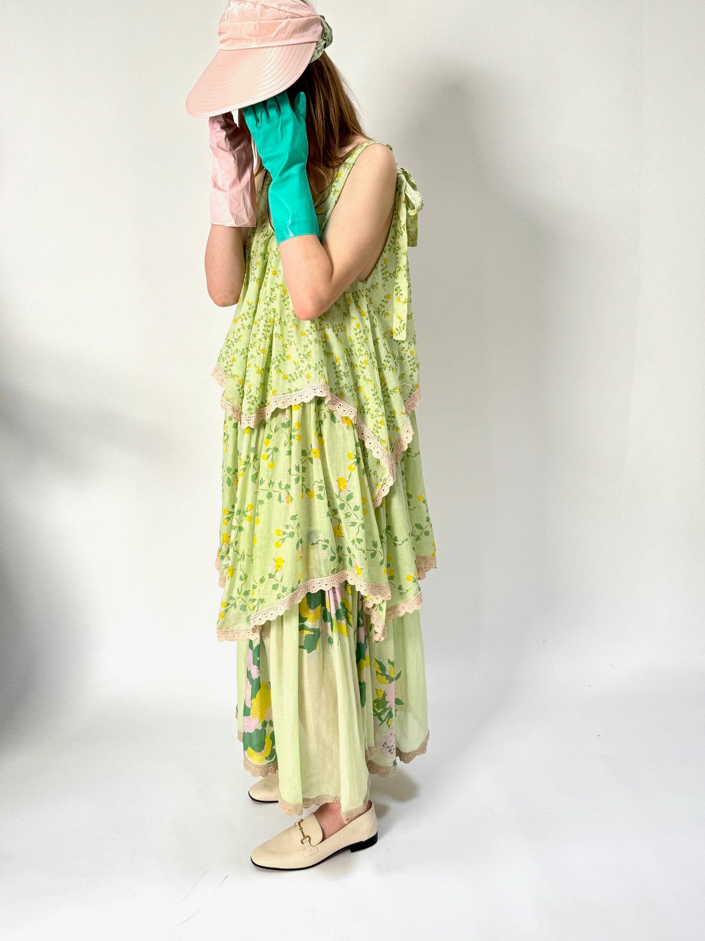 Volant Slip Dress