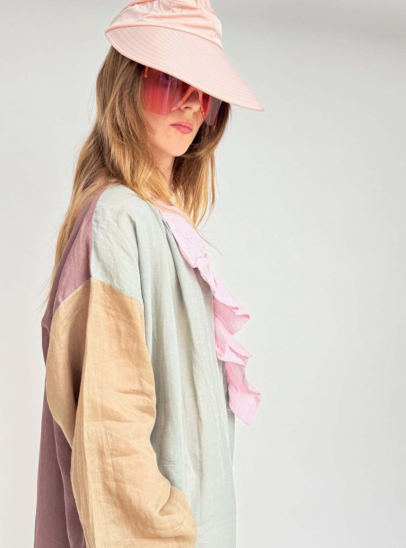 Robe longue à volants