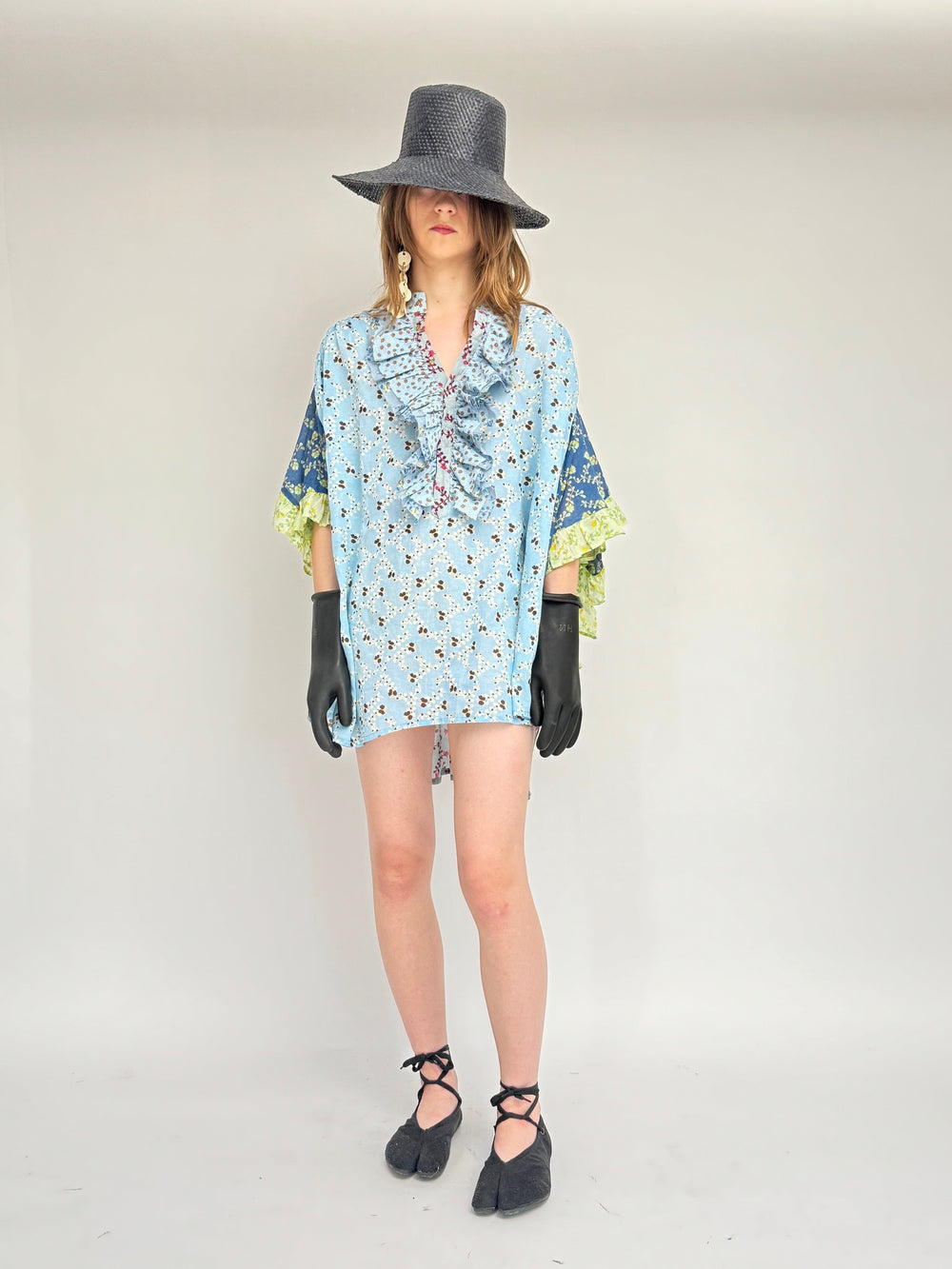 Blouse papillon à ailes de chauve-souris