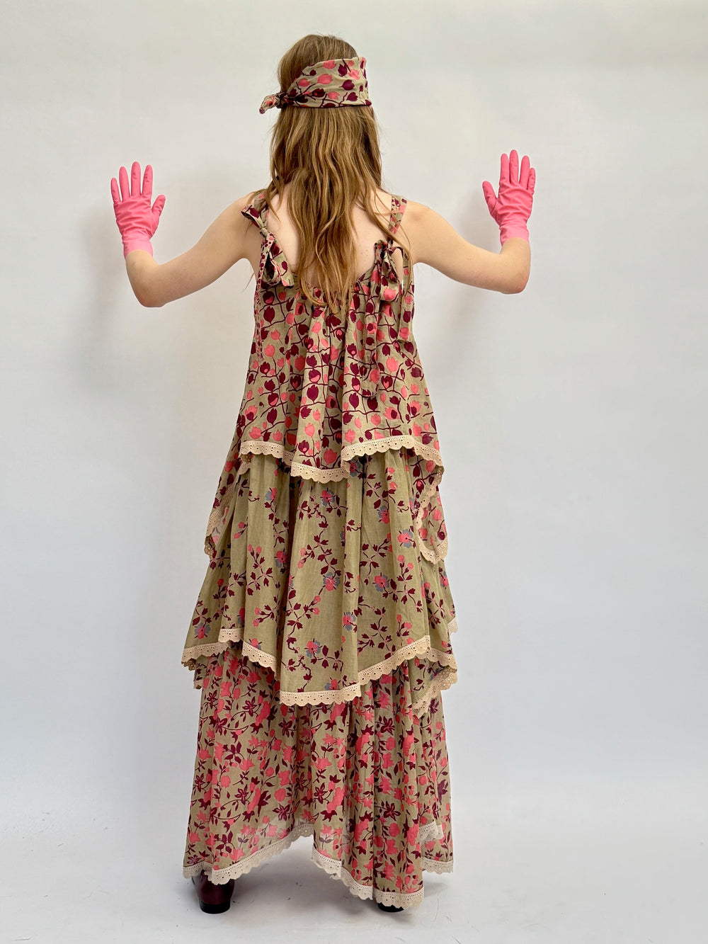 Volant Slip Dress