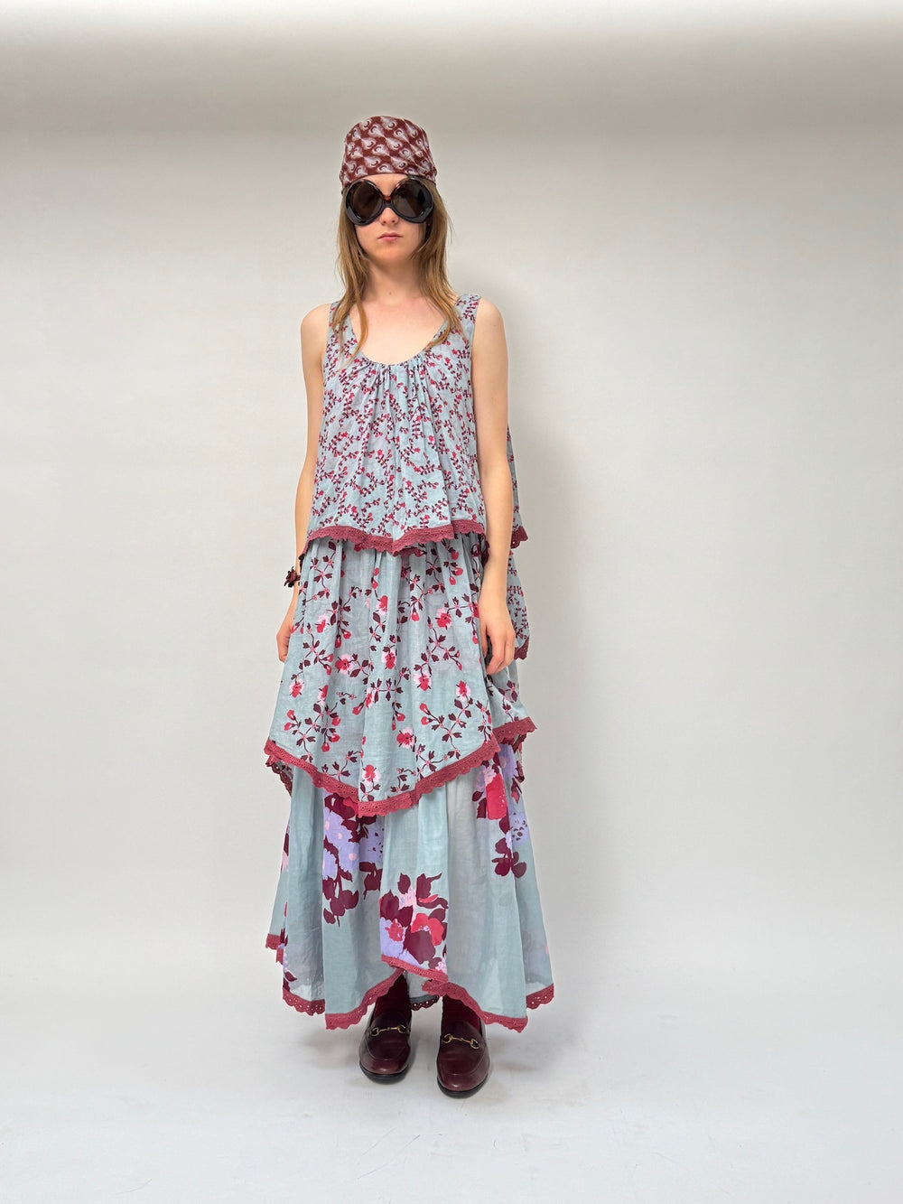 Volant Slip Dress