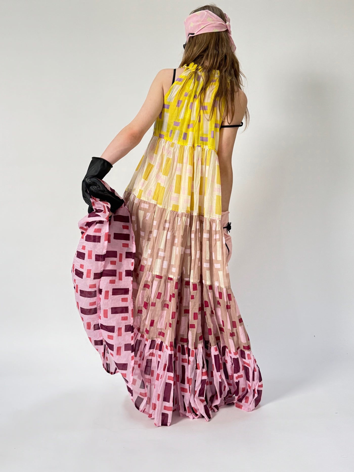 Maxi robe hippie sans manches