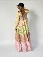 bohemian maxi dress cotton voile handmade