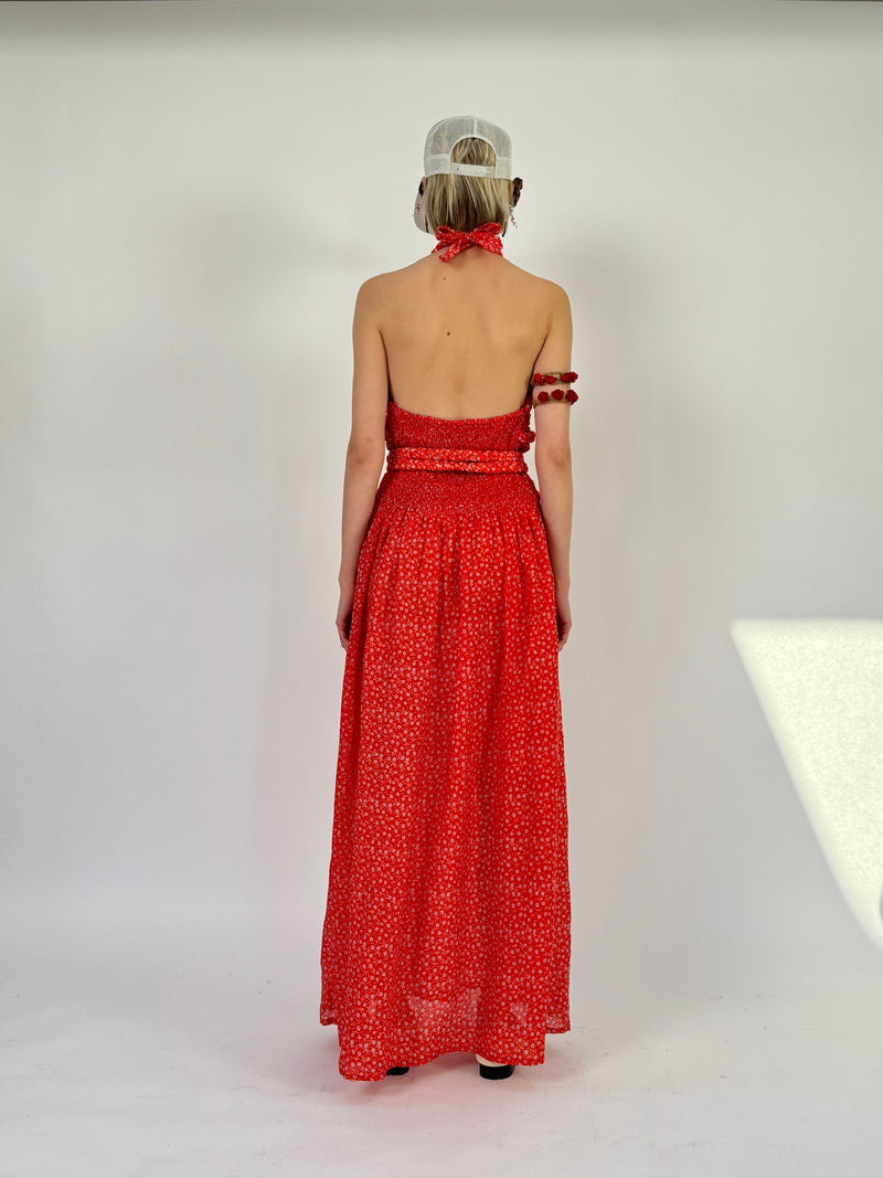 Braid Halterneck Dress