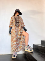 Robe longue à volants
