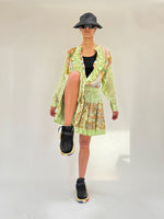 Double mini volant skirt